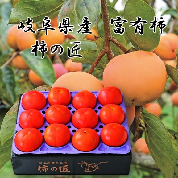 【柿ギフト】岐阜県産冨有柿 匠 Ｌサイズ１４玉 商品サムネイル