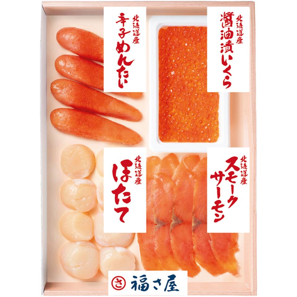 【冬の贈りもの】博多・福さ屋 味楽セット（明太子・いくら・ほたて貝柱・スモークサーモン） 商品サムネイル