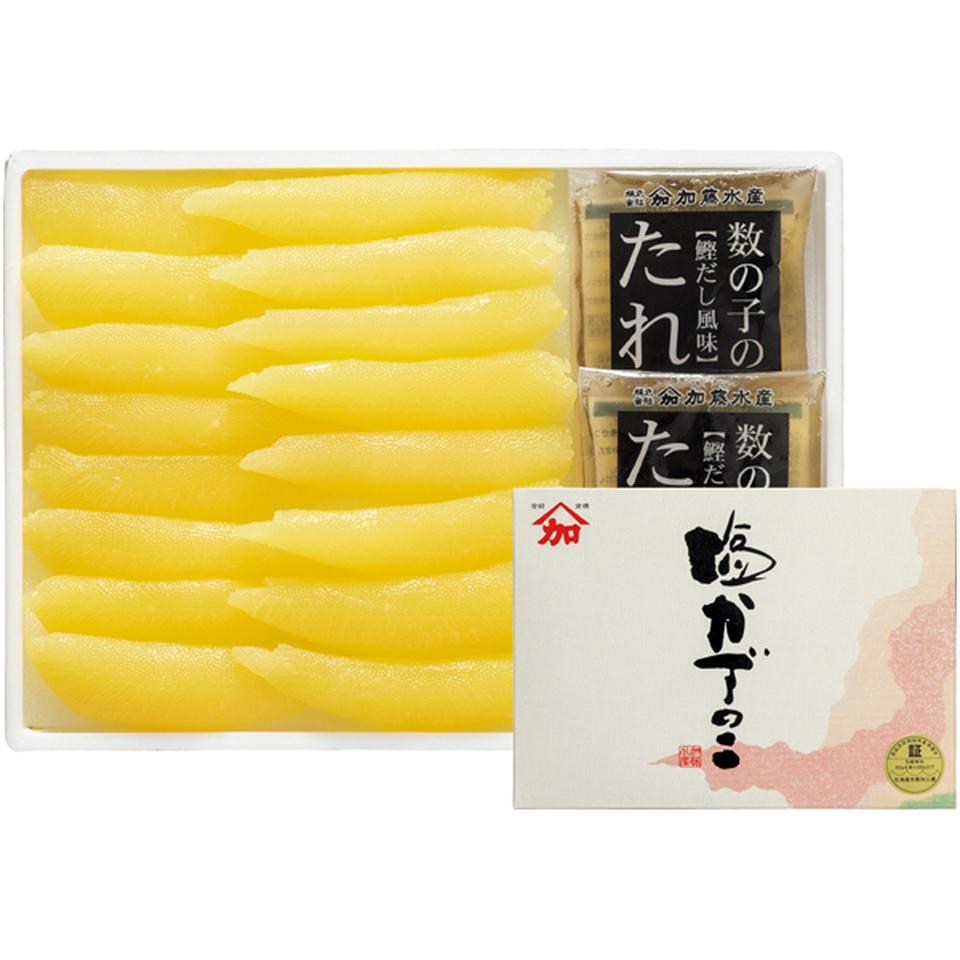 【冬の贈りもの】加藤水産 ヤマカ塩数の子　うす皮むき（たれ付き） 商品サムネイル