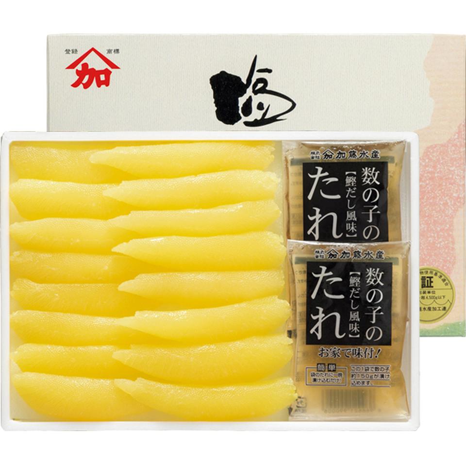 【お歳暮 ギフト】加藤水産 ヤマカ塩数の子　うす皮むき（たれ付き） 商品サムネイル