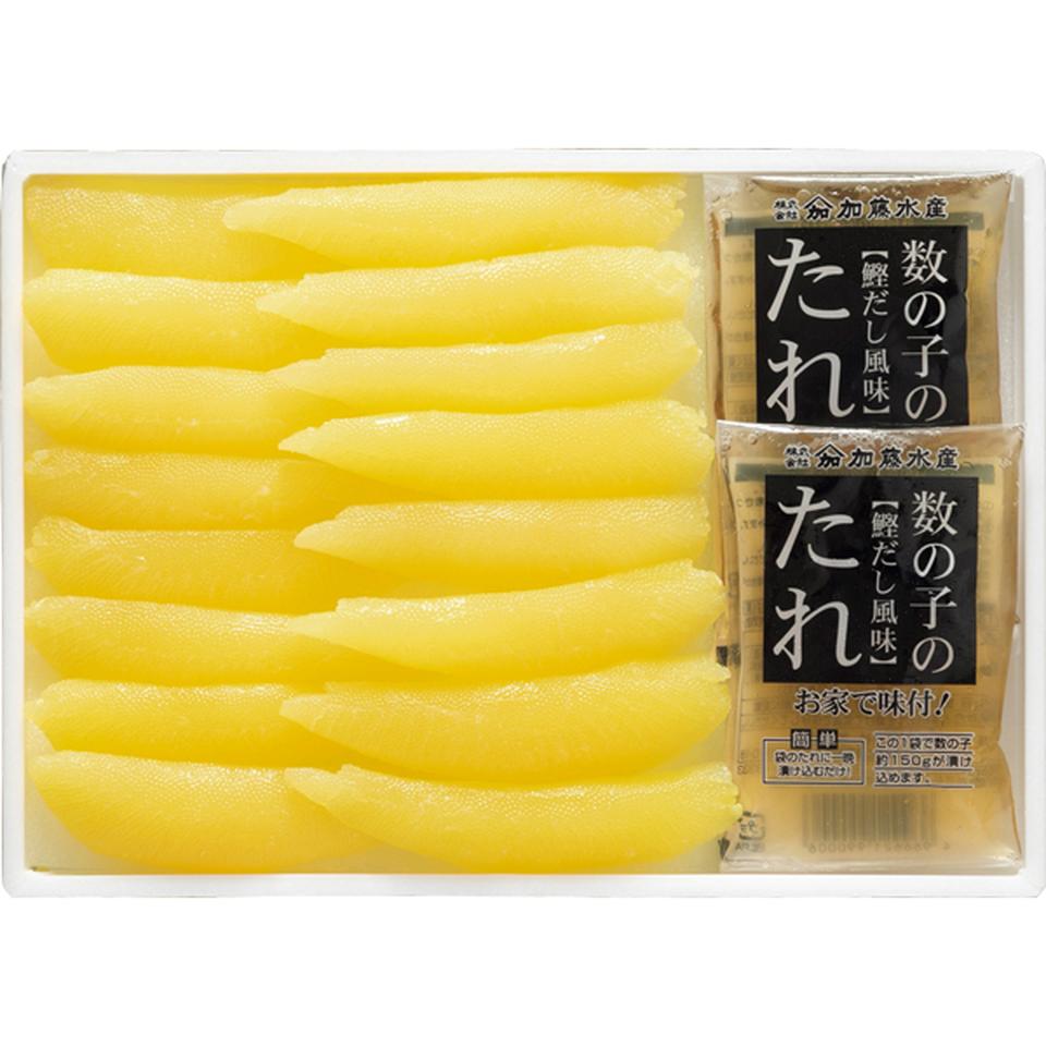 【お歳暮 ギフト】加藤水産 ヤマカ塩数の子 うす皮むき(たれ付き) 商品画像(1)