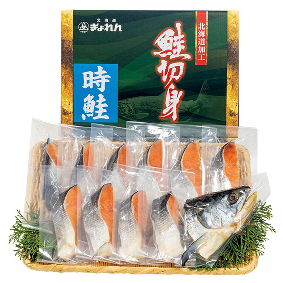 【夏の贈りもの】北海道ぎょれん　熟成塩時鮭　三段仕込み製法（甘塩味）　半身姿切身７００ｇ 商品サムネイル