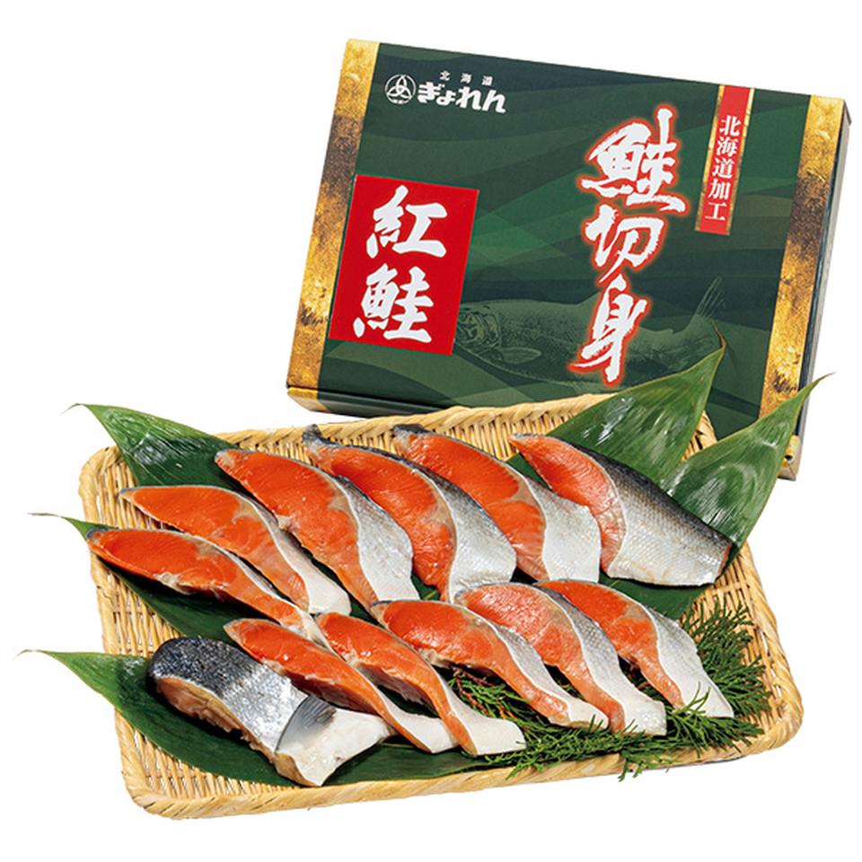 【夏の贈りもの】北海道ぎょれん　熟成塩紅鮭　三段仕込み製法（甘塩味）　７００ｇ 商品サムネイル