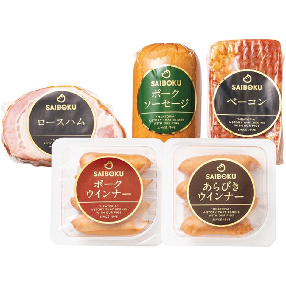 【夏の贈りもの】ＳＡＩＢＯＫＵ ロースハム、ベーコン、ウインナーセット 商品サムネイル