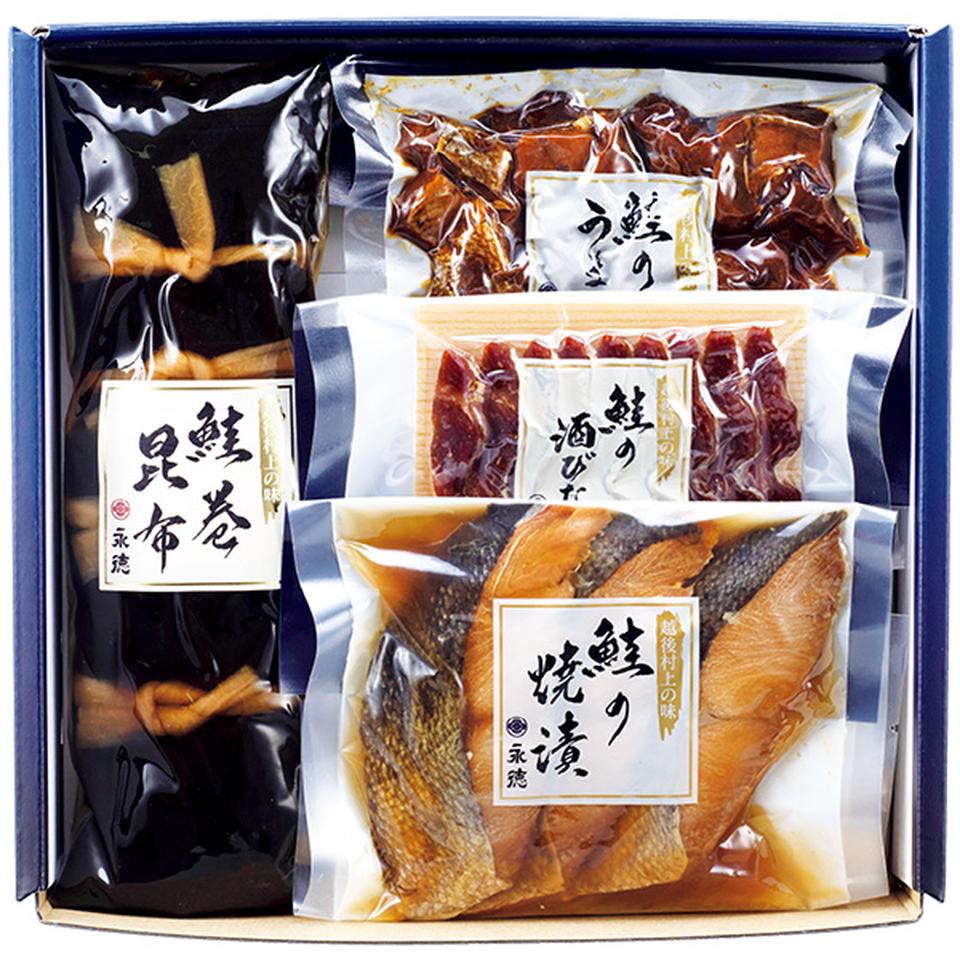【夏の贈りもの】永徳　鮭の酒びたし・惣菜詰合せ 商品サムネイル