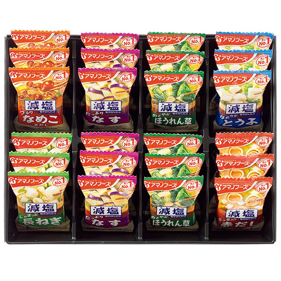 【夏の贈りもの】アマノフーズ　減塩おみそ汁ギフト 商品サムネイル