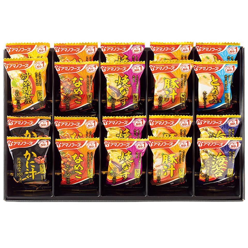 【夏の贈りもの】アマノフーズ　おみそ汁贅沢ギフト　型番：３００Ｚ 商品サムネイル