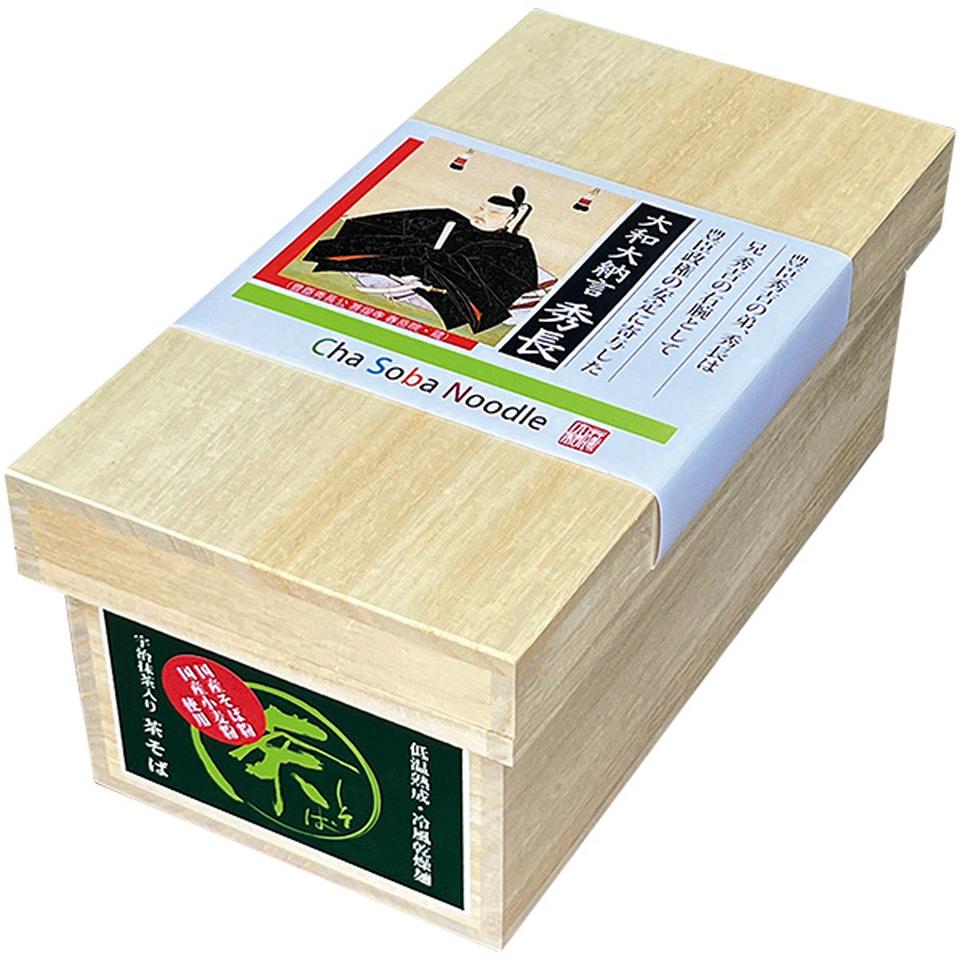 【夏の贈りもの】花の大和路　宇治抹茶入り茶そば木箱入 商品サムネイル