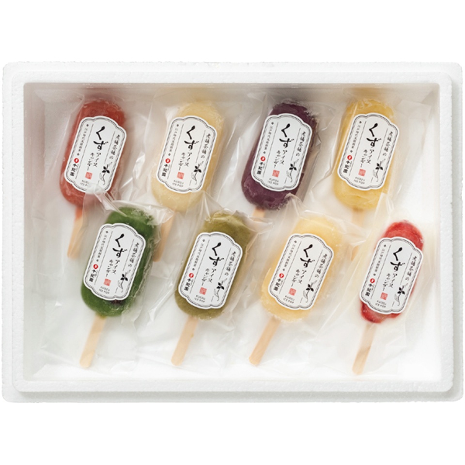 【夏の贈りもの】千紀園 老舗茶舗のくずアイスキャンデー８本セット 商品サムネイル