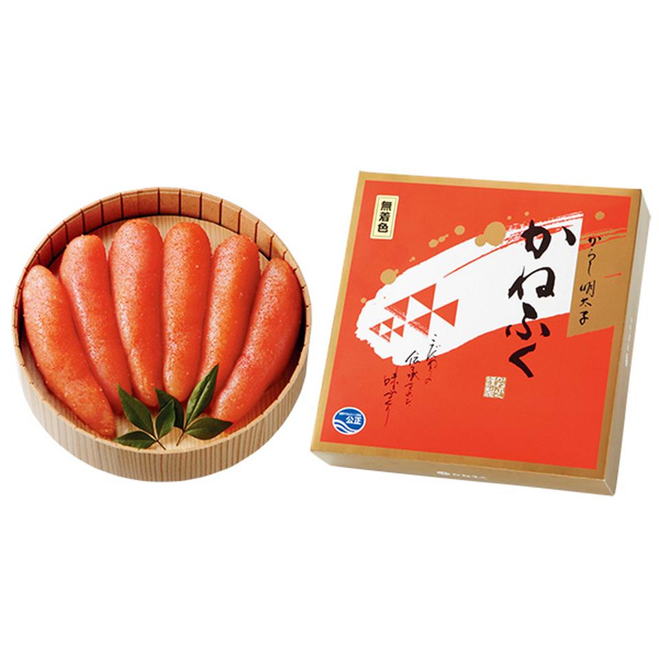 【夏の贈りもの】かねふく　無着色辛子明太子　赤樽 商品サムネイル
