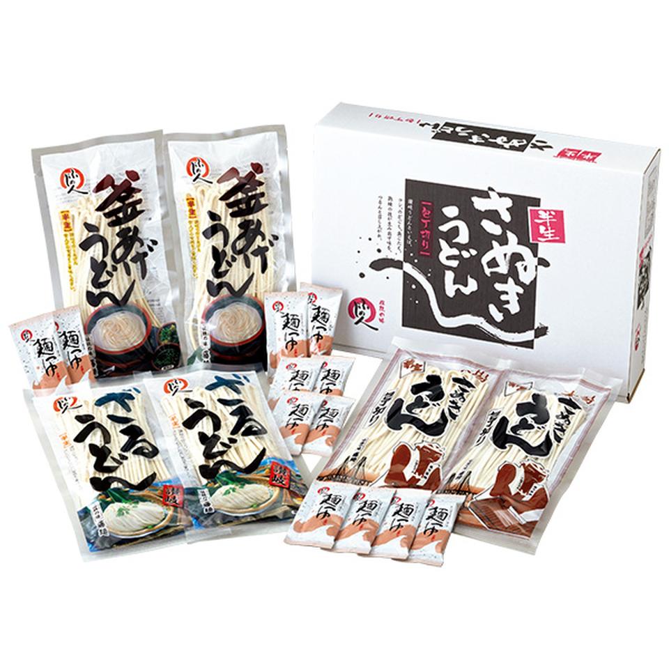 【夏の贈りもの】伝統の味　藤麺　包丁切りさぬき半生うどん詰合せ 商品サムネイル