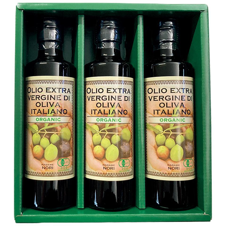 【夏の贈りもの】カネゲン　オーガニックＥＸＶオリーブオイル３本セット 商品サムネイル