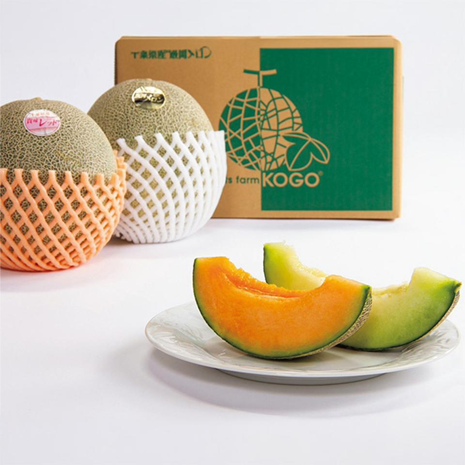 【夏の贈りもの】千葉県産　飯岡の２色メロン詰合せ 商品サムネイル