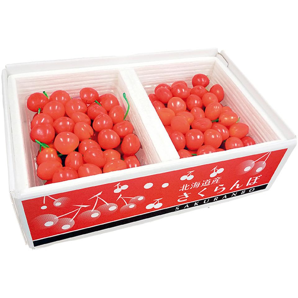 【夏の贈りもの】トップバリュ　減の恵み・北海道産（仁木マルタ）　小野さんたちのさくらんぼ（佐藤錦又は大将錦） 商品サムネイル