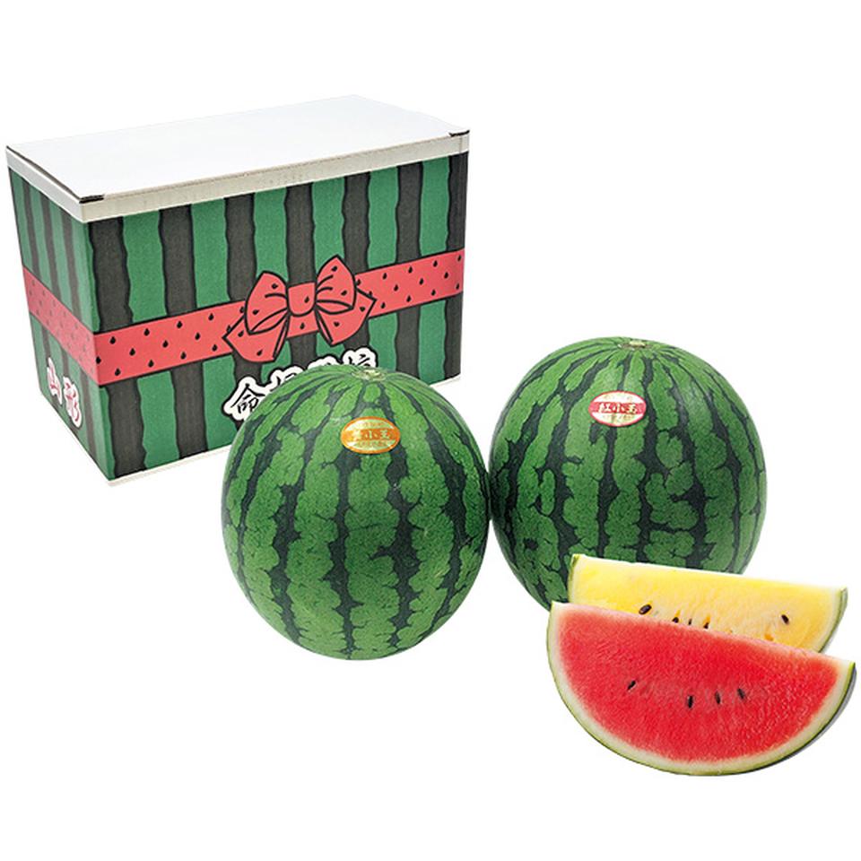 【夏の贈りもの】山形県産　門脇さんたちの２色小玉すいか 商品サムネイル