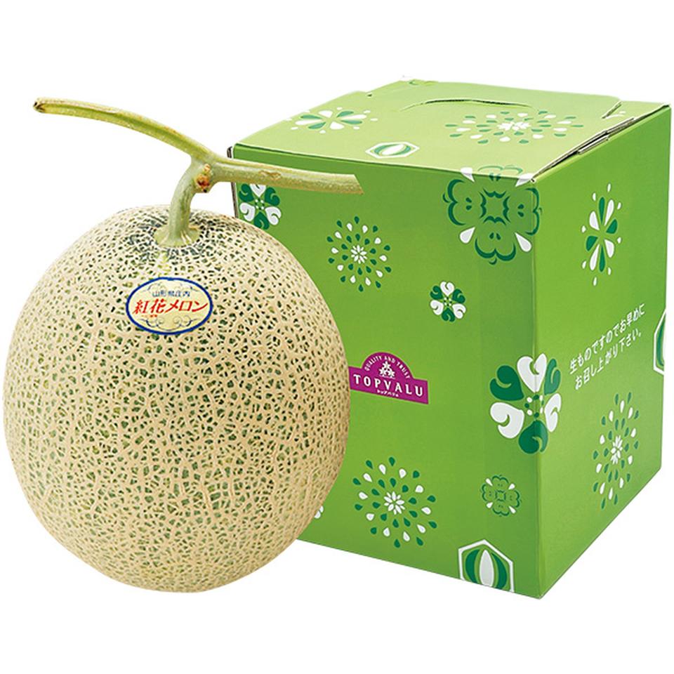 【夏の贈りもの】トップバリュ　減の恵み・山形県産（庄内マルタ）　紅花メロン 商品サムネイル