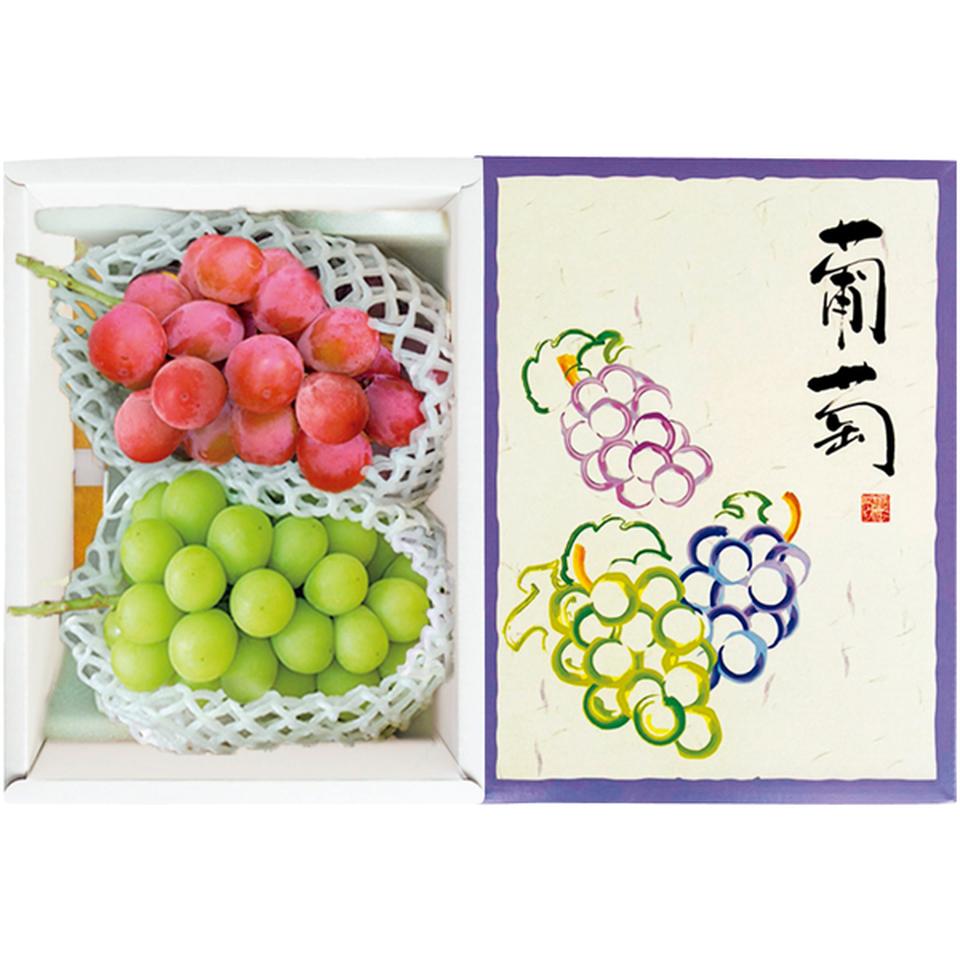 【冬の贈りもの】長野県産 ２色ぶどう詰合せ（計２房　１ｋｇ） 商品サムネイル