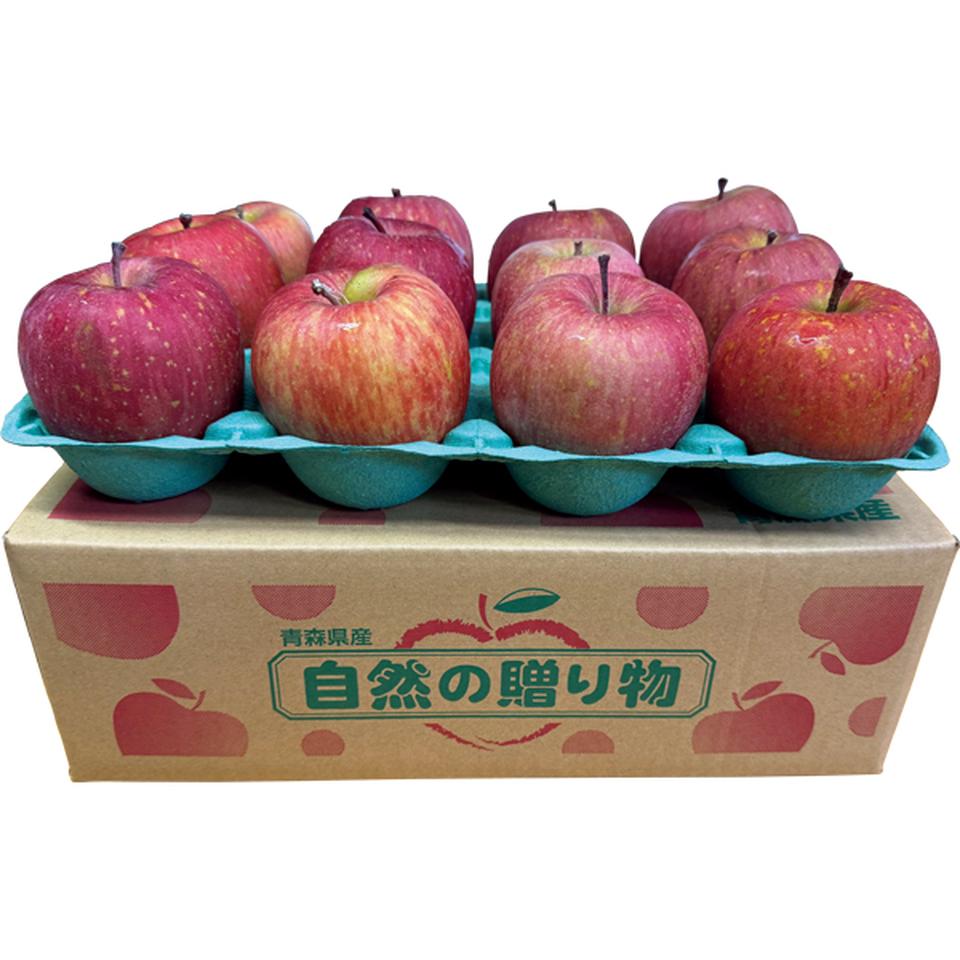 【お歳暮 ギフト】青森県産 高糖度 葉とらずサンふじりんご 6~12個、計2.7kg以上 商品画像(1)