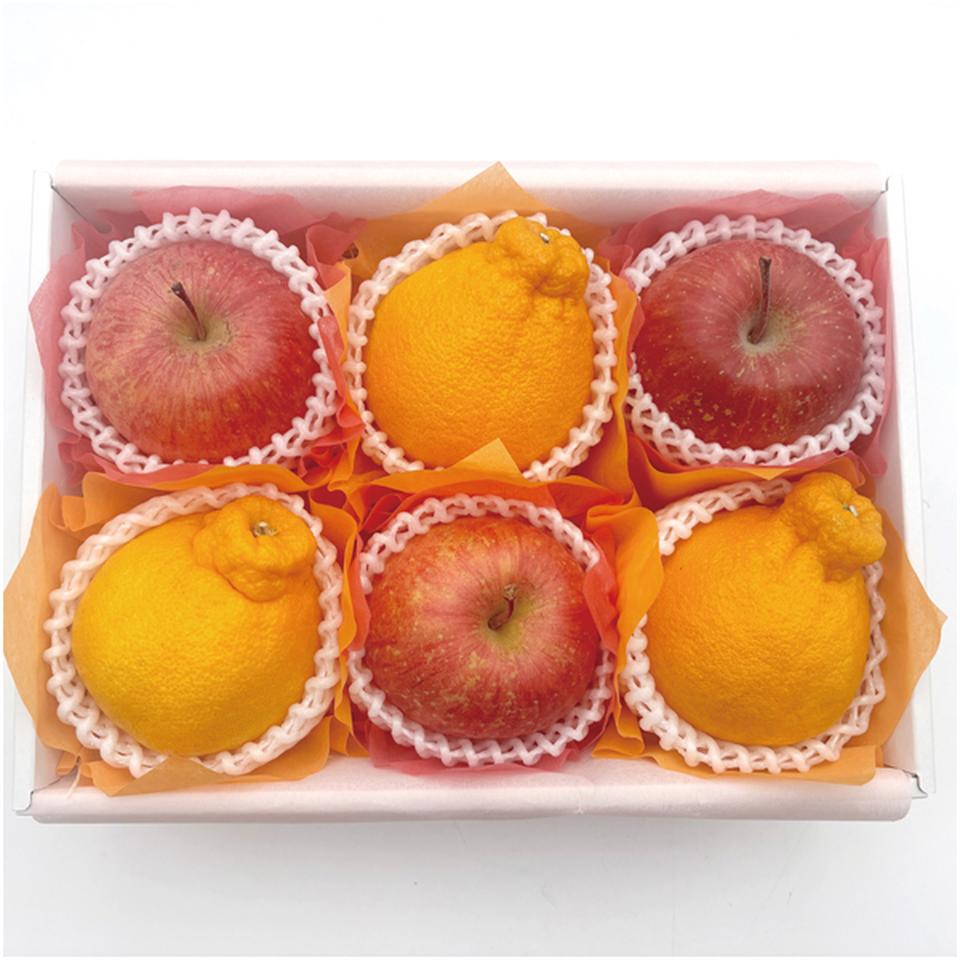 【母の日早得】青森県産・愛知県産ふじりんごとデコポンの詰合せ 商品サムネイル