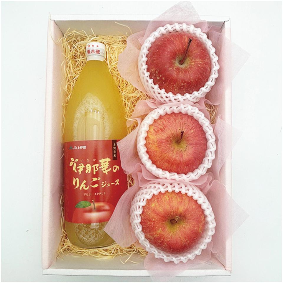 【母の日早得】青森県産又は長野県産ふじりんごとりんごジュースの詰合せ 商品サムネイル