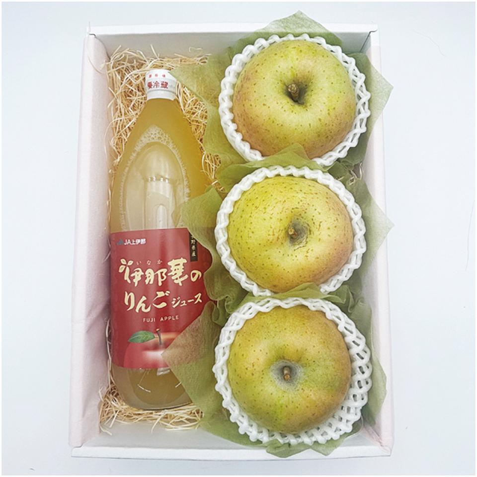 【母の日早得】青森県産又は長野県産王林りんごとりんごジュースの詰合せ 商品サムネイル