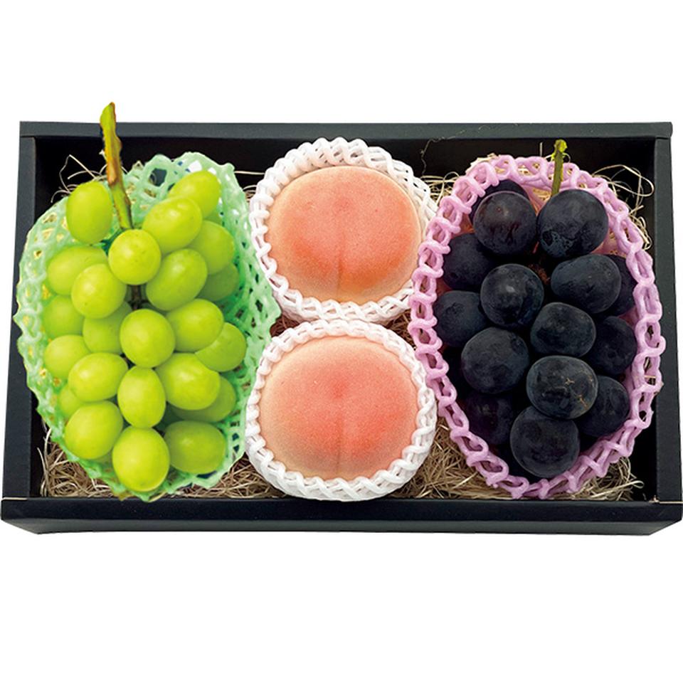 【夏の贈りもの】山梨県産　２種のぶどうと桃の詰合せ 商品サムネイル