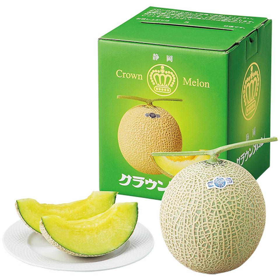 【夏の贈りもの】静岡県産　静岡クラウンメロン　等級白以上、１個（１．１ｋｇ以上） 商品サムネイル