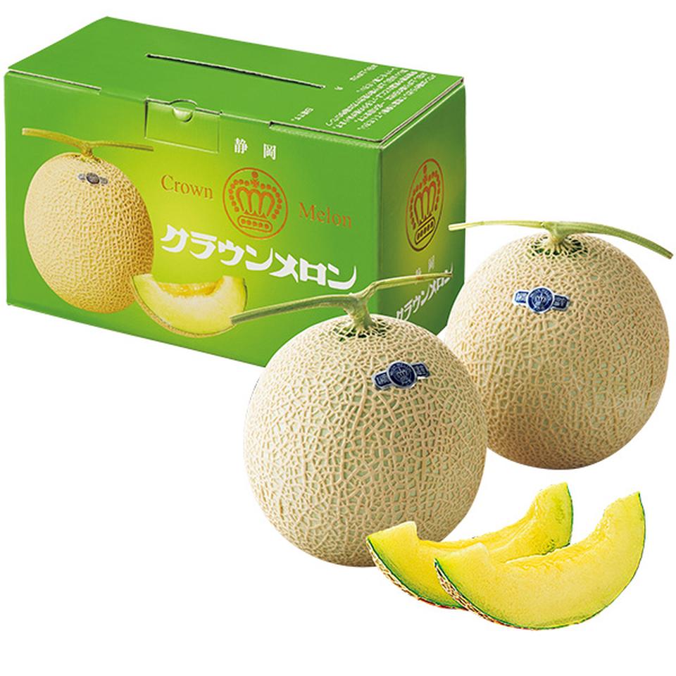 【夏の贈りもの】静岡県産　静岡クラウンメロン　等級白以上、２個（１個１．１ｋｇ以上） 商品サムネイル