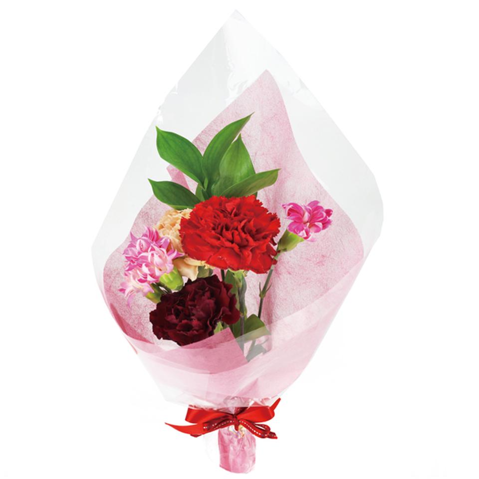 【母の日早得】青森県産フラワーブーケと青森県産りんごのセット 商品画像(1)