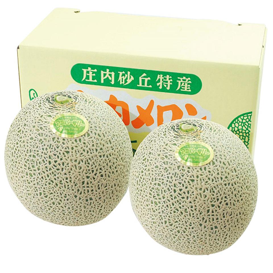 【夏の贈りもの】山形県産　庄内メロン（青肉）２個 商品サムネイル