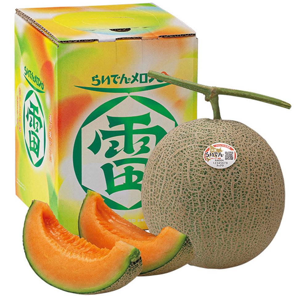 【夏の贈りもの】北海道産（ＪＡきょうわ）　らいでんメロン　１個（赤肉メロン） 商品サムネイル