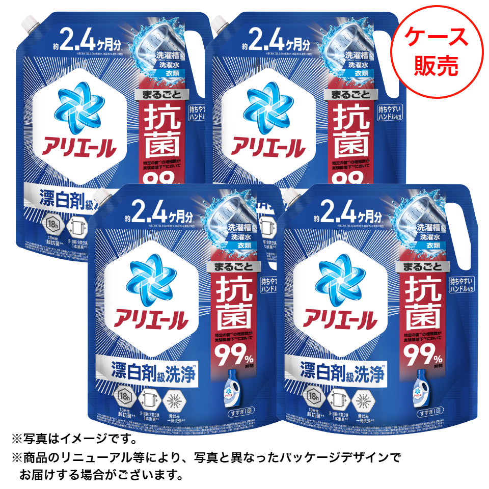 【P&G】アリエールジェル　つめかえ超ウルトラジャンボサイズ　ケース販売 1,720gx4 商品サムネイル