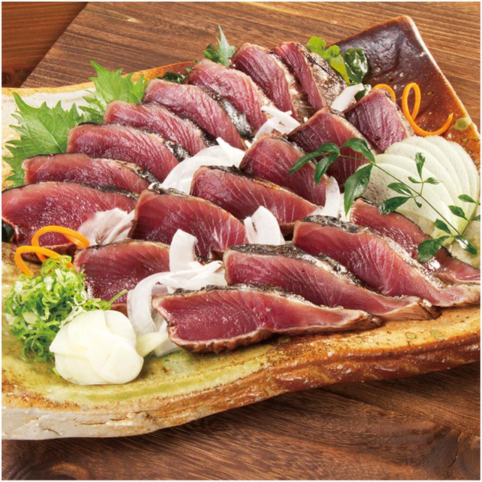 【母の日早得】明神水産藁焼き鰹2袋セット(塩・たれ食べくらべセット) 商品画像(1)