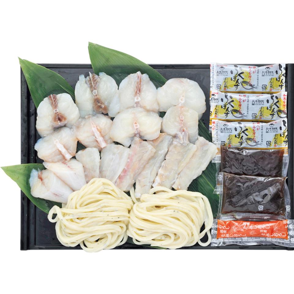 【お歳暮 ギフト早得】ふく太郎本部 ふぐちりセット(ふぐうどん入) 商品画像(1)