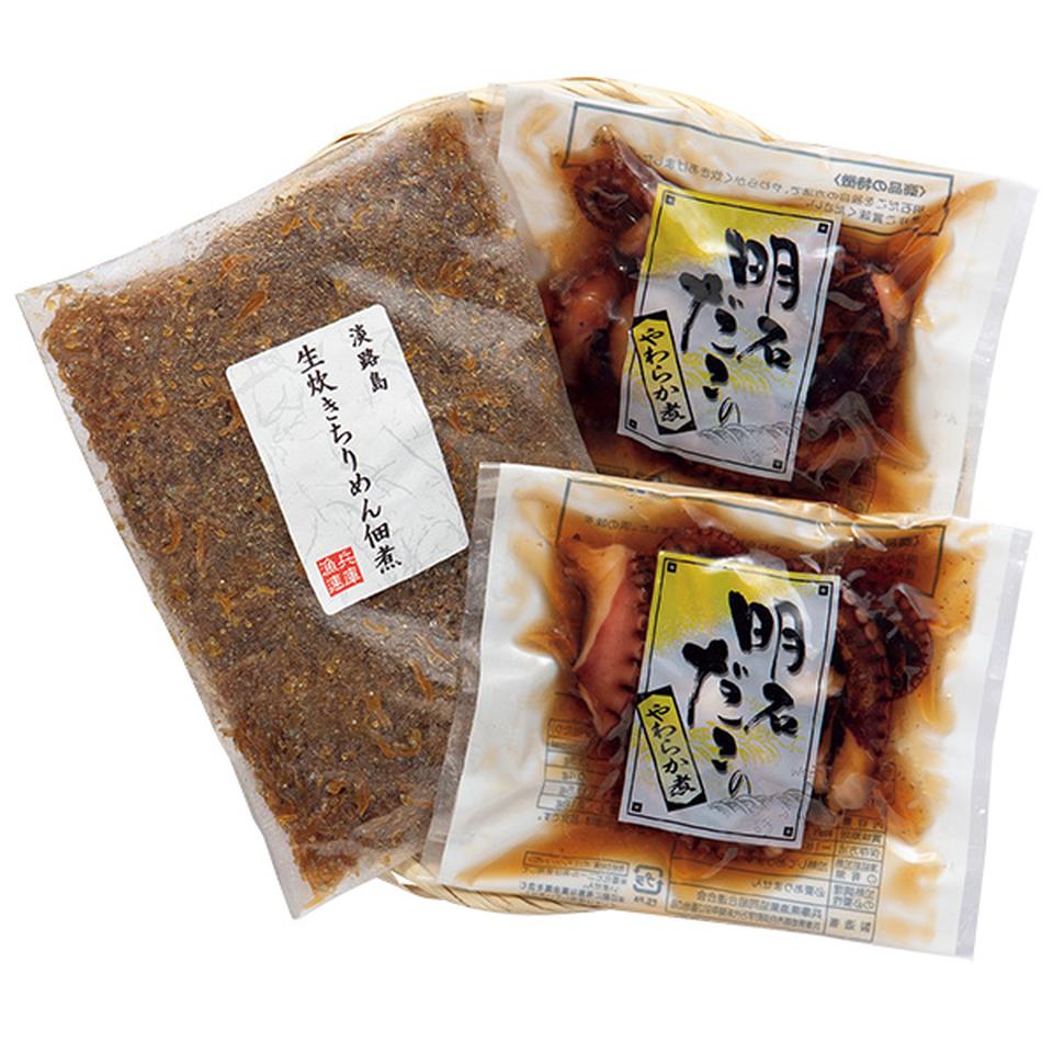 【夏の贈りもの】兵庫県漁連　明石だこのやわらか煮・生炊きちりめん佃煮セット 商品サムネイル