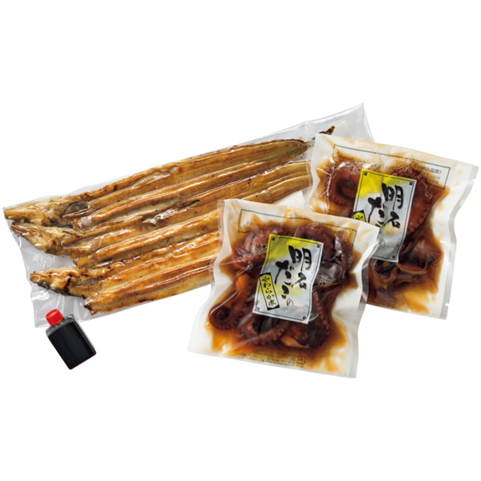 【夏の贈りもの】兵庫県漁連 播州焼きあなご・明石だこのやわらか煮セット 商品サムネイル