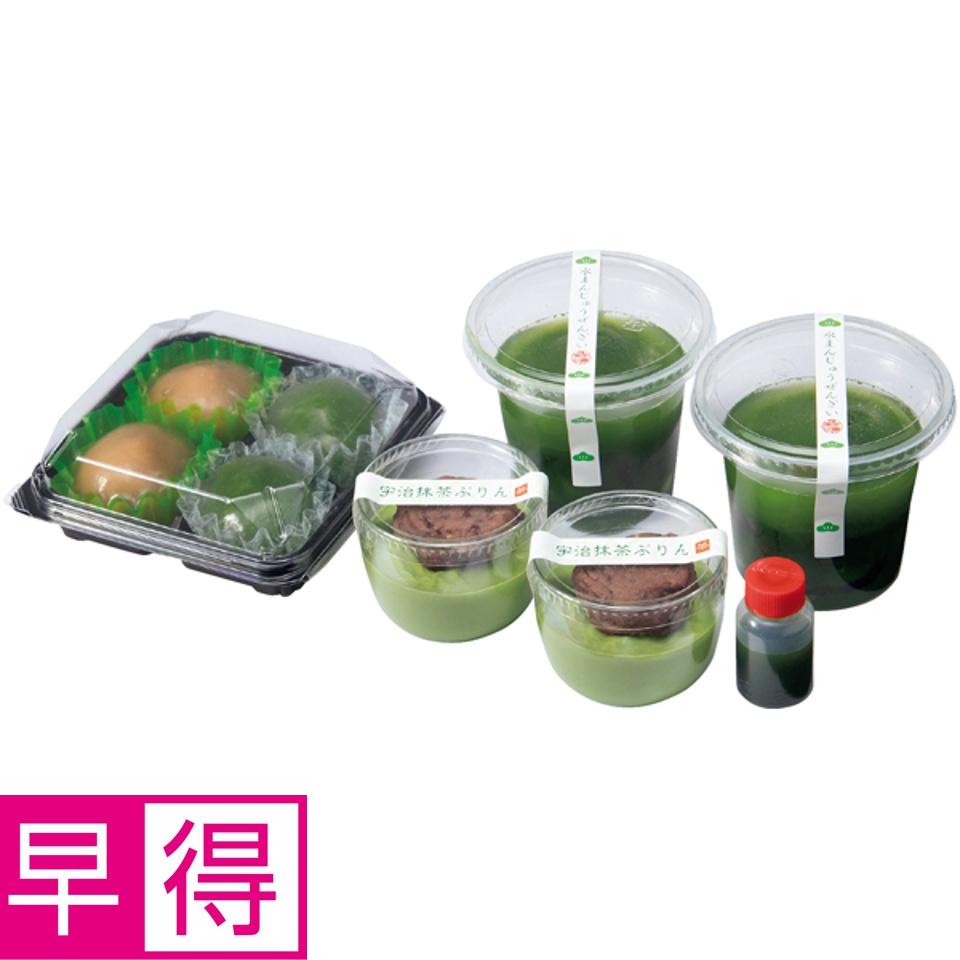 【夏の贈りもの早得】京都・東山茶寮 宇治抹茶水まんじゅうぜんざいと夏のスイーツセット 商品サムネイル