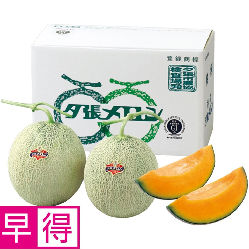 【夏の贈りもの早得】北海道夕張市産（ＪＡ夕張市） 夕張メロン 秀品２Ｌ２個 商品サムネイル