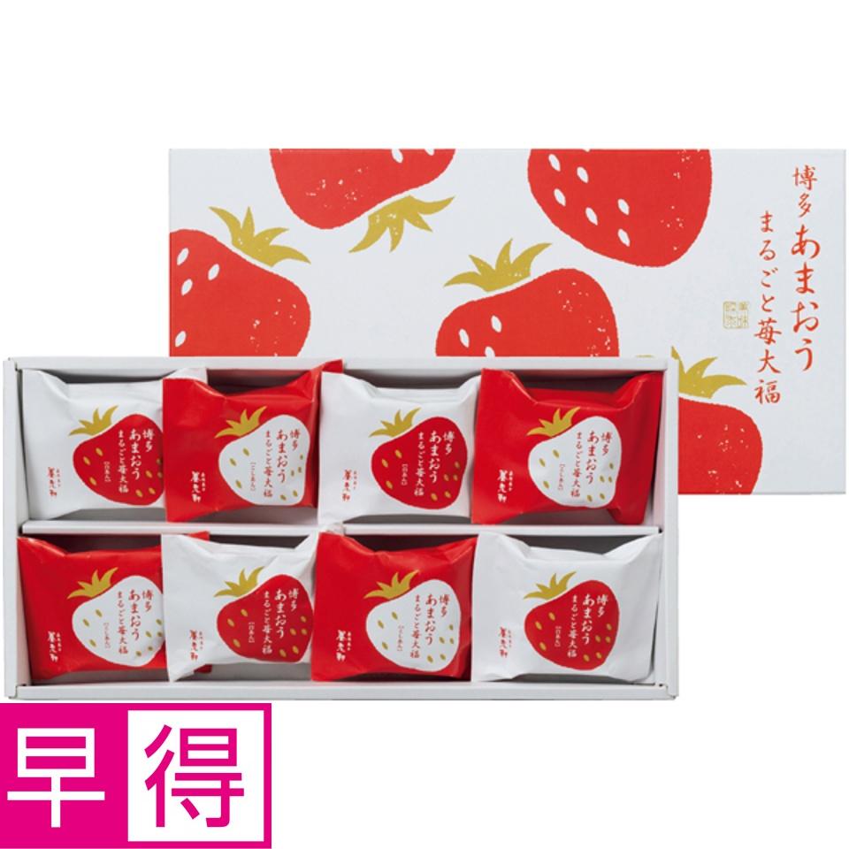 【夏の贈りもの早得】京都養老軒 博多あまおう まるごと苺大福 商品サムネイル