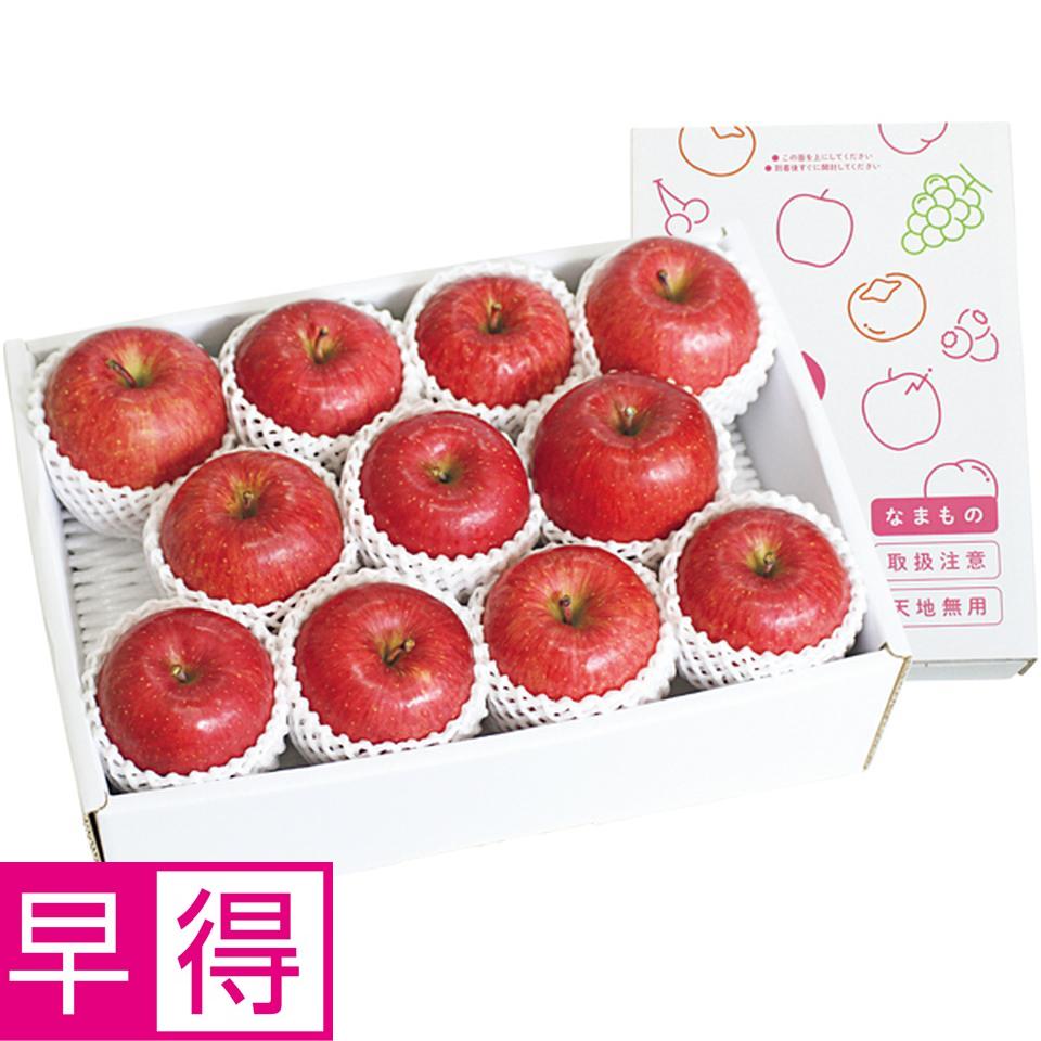 【冬の贈りもの早得】福島県産（飯坂） 木村さん自慢のサンふじりんご　秀品、Ｌ又は２Ｌサイズ、９～１１個、計３ｋｇ以上 商品サムネイル