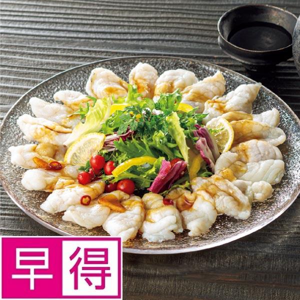 【冬ギフト早得】下関Ｆｕ　ニンニク醤油でいただくフグのぶっ刺し（厚切り刺身） 商品サムネイル