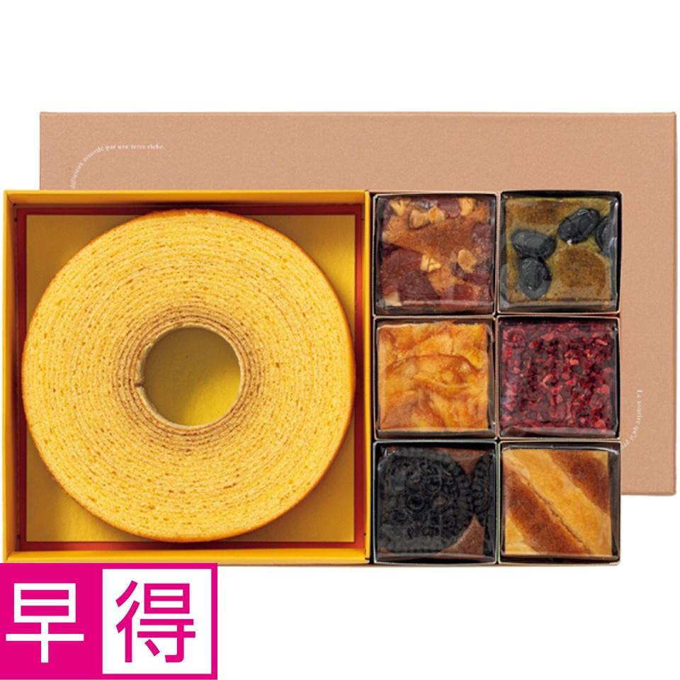 【夏の贈りもの早得】ナガラタタン はちみつバウムクーヘン＆奏でる積み木６個入 商品サムネイル