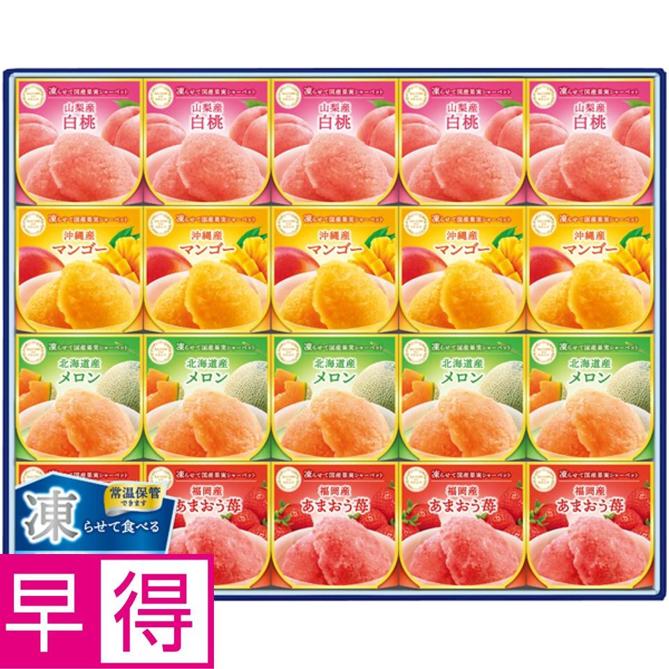 【夏の贈りもの早得】セゾンデュフリュイ 凍らせて国産果実シャーベット 商品サムネイル