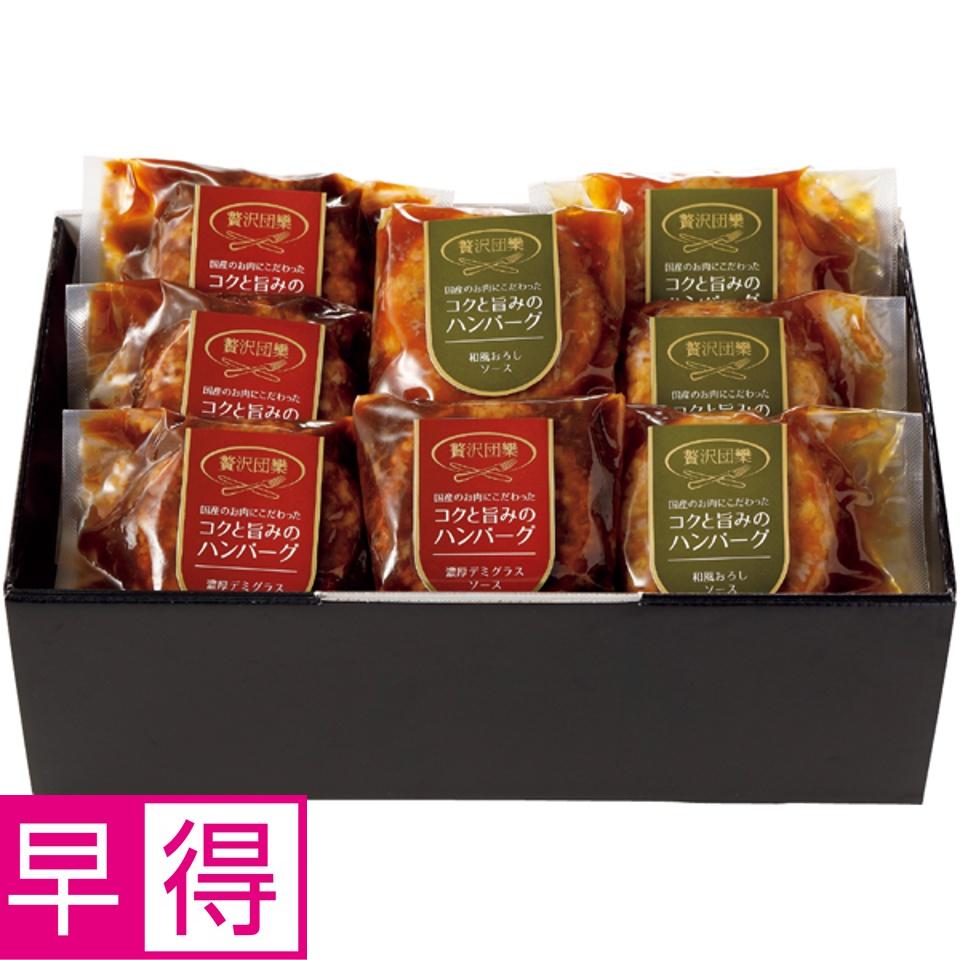 【夏の贈りもの早得】贅沢団欒 ハンバーグセット（国産牛豚使用） 商品サムネイル