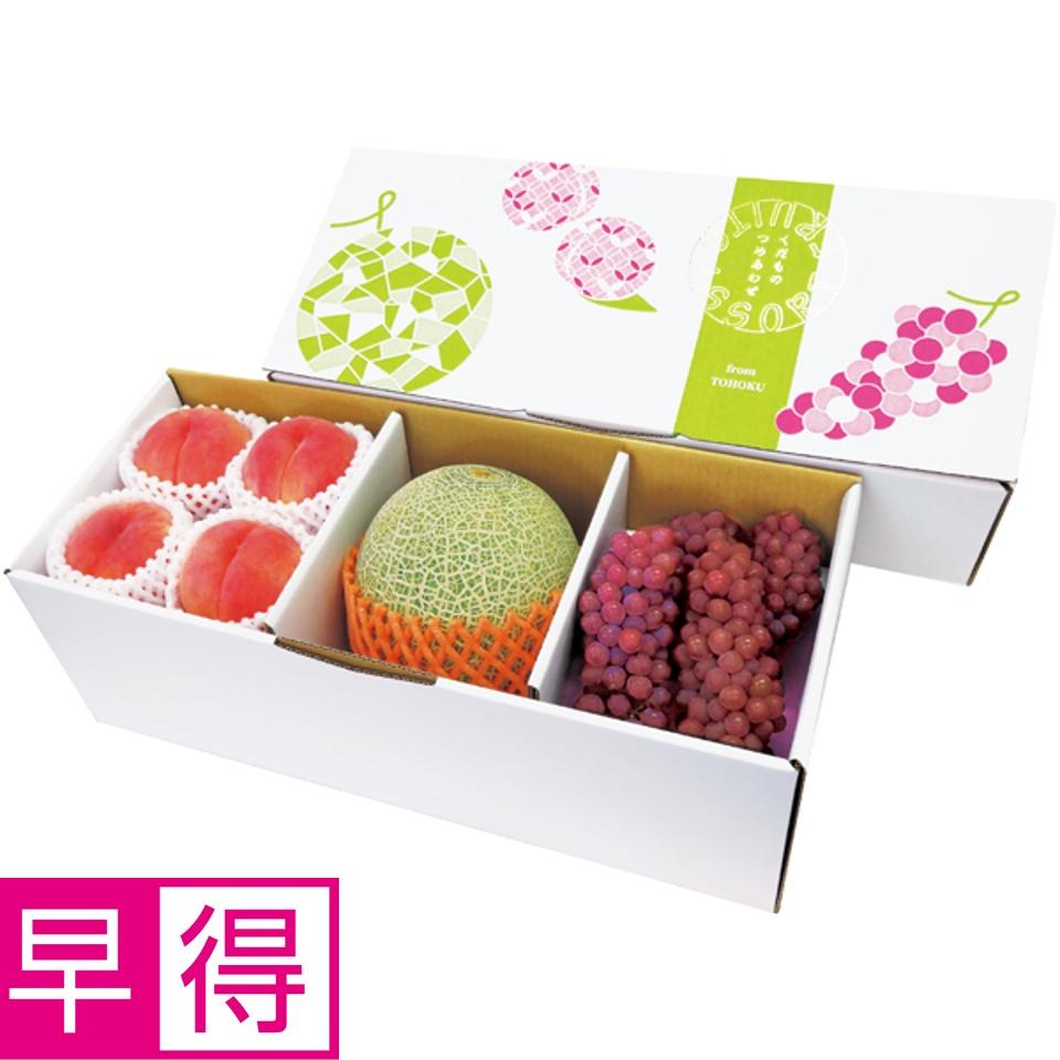 【夏の贈りもの早得】山形県産・福島県産 東北・夏のフルーツセット（３種） 商品サムネイル