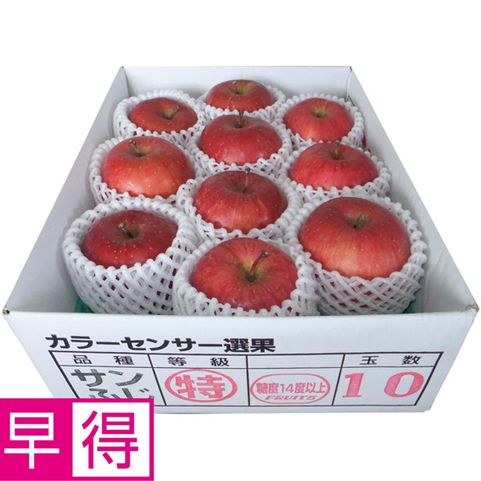 【冬の贈りもの早得】青森県産 高糖度選果・サンふじりんご２．５ｋｇ 商品サムネイル