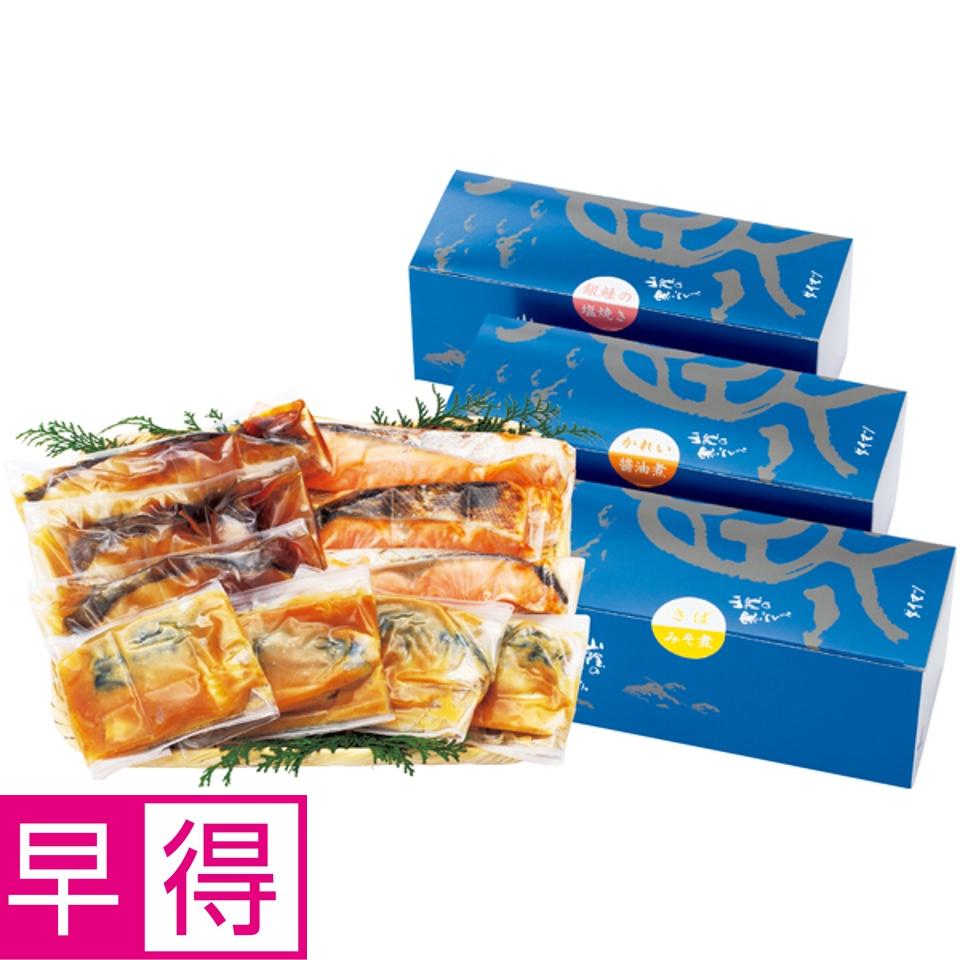 【夏の贈りもの早得】山陰米子ダイマツ 氷温熟成 煮魚焼魚セット 商品サムネイル