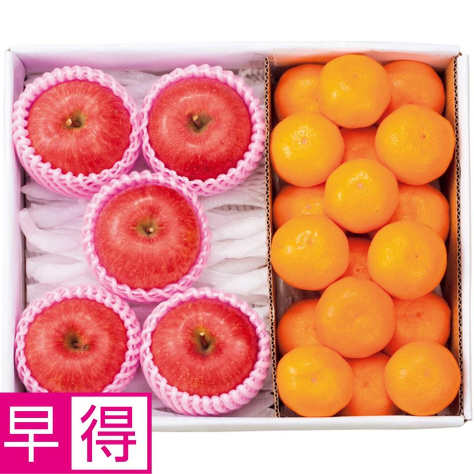 【冬の贈りもの早得】青森県産・愛媛県産又は和歌山県産 サンふじりんごとみかんの詰合せ 商品サムネイル