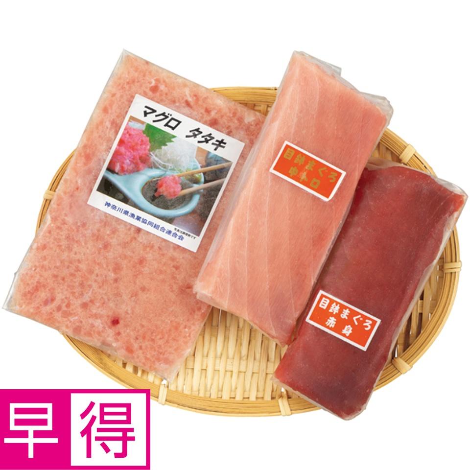 【夏の贈りもの早得】神奈川県漁連三崎工場 三崎 まぐろセット 商品サムネイル